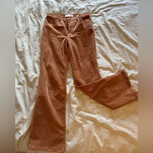 Denim Forum Corduroy Bettie High Rise Flares